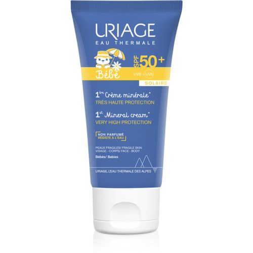 Bébé 1st Mineral Cream SPF 50+ crema solar mineral SPF 50+ 50 ml - Uriage - Modalova