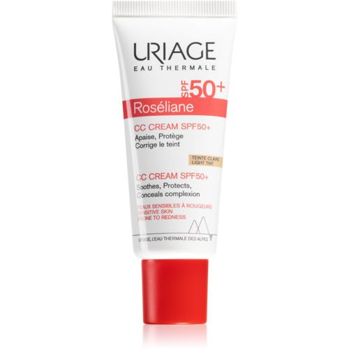 Roséliane CC Cream SPF 50+ CC cream contro l’arrossamento della pelle SPF 50+ colore Light Tint 40 ml - Uriage - Modalova