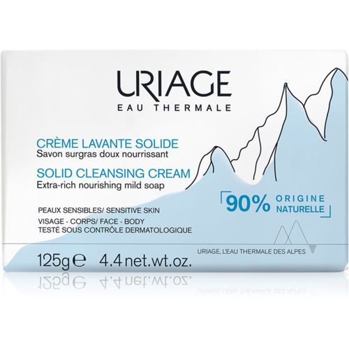 Hygiène Solid Cleansing Cream crema detergente delicata con acqua termale z francouzských Alp 125 g - Uriage - Modalova