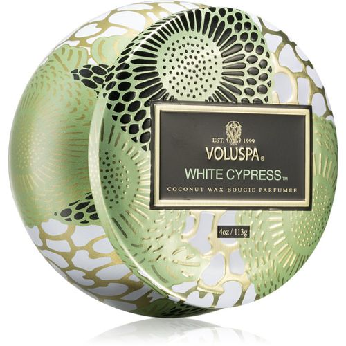 Japonica Holiday White Cypress vela perfumada en lata 113 g - VOLUSPA - Modalova