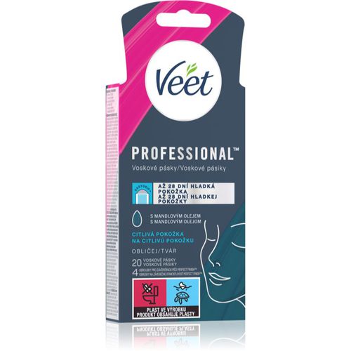 Professional bandas de cera depilatoria para rostro para pieles sensibles 20 ud - Veet - Modalova