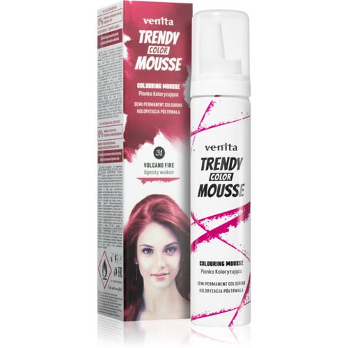 Trendy Color Mousse schiuma colorante senza ammoniaca colore No. 31 - Volcano Fire 75 ml - Venita - Modalova