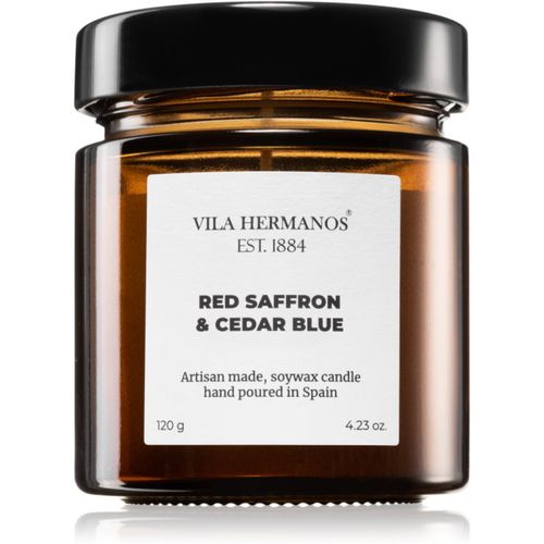 Apothecary Red Saffron & Cedar Blue Duftkerze 120 g - Vila Hermanos - Modalova