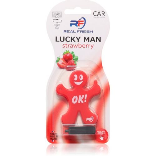 Real Fresh Lucky Man Strawberry ambientador de coche para ventilación 1 ud - VINOVE - Modalova