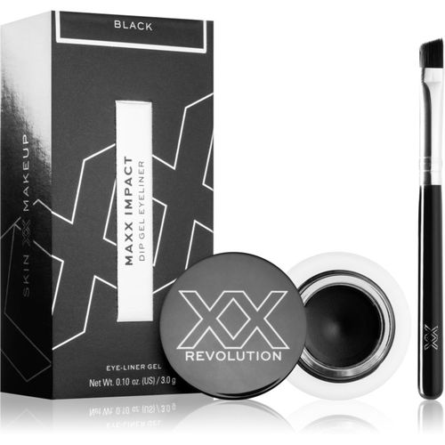 MAXX IMPACT delineador de ojos en gel con pincel tono Black 3 g - XX by Revolution - Modalova