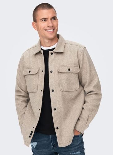 Vêtements ONSASH OVR WOOLEN LOOK PKT LS SHIRT NOOS pour Accessoires - Only & Sons - Modalova