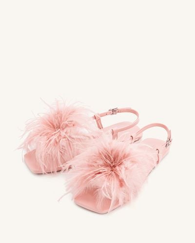 Sandali Fluffy Flats - Rosa Beige - JW PEI - Modalova