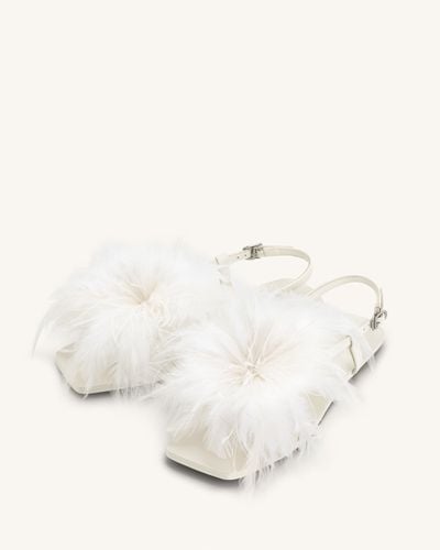 Sandali Fluffy Flats - Bianchi - JW PEI - Modalova