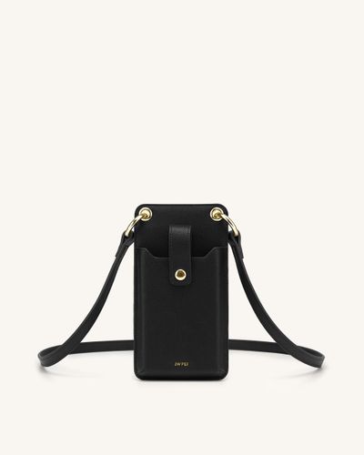 Quinn Smartphone-Tasche - Schwarz Genarbtes Veganes Leder - JW PEI - Modalova