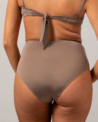 Highwaist Bikini Briefs | Swimwear - Swim Bottoms / Bikini Briefs - ECONYL® Regenerated Polyamide - Understatement - Modalova