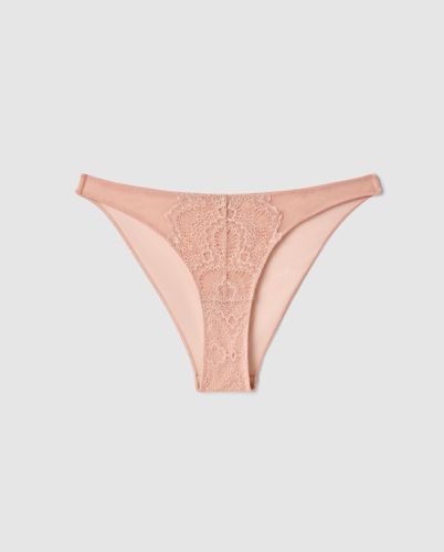 Lace Mesh Bikini Briefs Nude - Understatement - Modalova