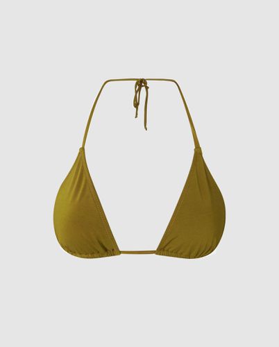 Strappy Triangle Bikini Top - | Swimwear - Swim Tops / Triangle Bikini Top - ECONYL® Regenerated Polyami - Understatement - Modalova