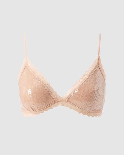 Sequin Mesh Triangle Bralette - | Bralettes - Bralettes / Triangle Bralette - Understatement - Modalova