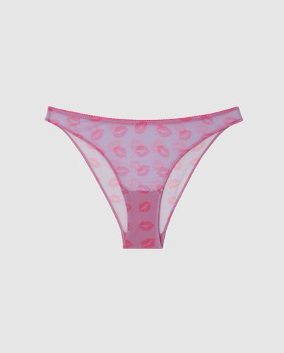 Mesh Bikini Briefs Electric Lilac/Neon Pink - | Panties - Panties / Bikini Briefs - Understatement - Modalova