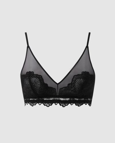 Lace Mesh Triangle Bralette | Bralettes - Bralettes / Triangle Bralette - Understatement - Modalova