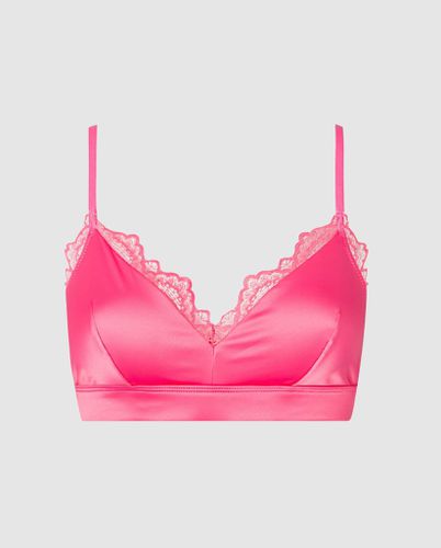 Satin Lace Triangle Bralette | Bralettes - Bralettes / Triangle Bralette - Understatement - Modalova