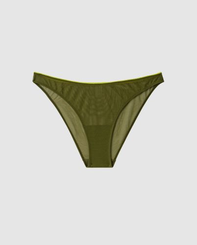 Mesh Bikini Briefs Olive - Understatement - Modalova
