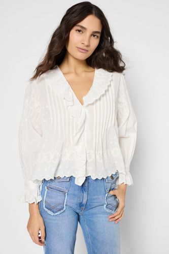 Chemise en coton à broderies - URTIZ - Gerard Darel - Modalova