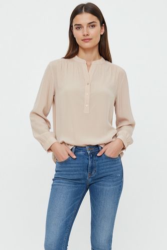 Blouse en satin - URENKA - Beige - Gerard Darel - Modalova