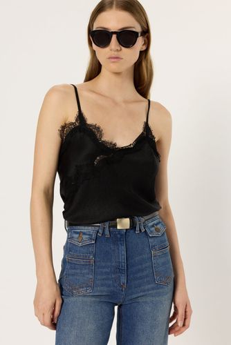 Top à fines bretelles et dentelle - ALISON - Gerard Darel - Modalova