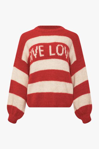 Give Love Knit Red Ivory Stripe - Noella - Modalova