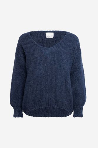 Fora Knit V-neck Sweater Navy - Noella - Modalova