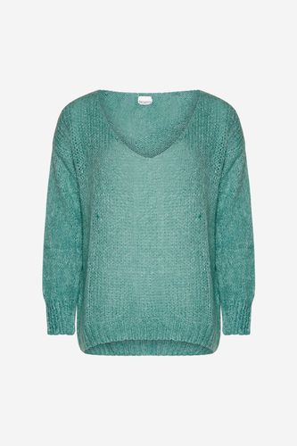 Fora Knit V-neck Sweater Dark Mint - Noella - Modalova