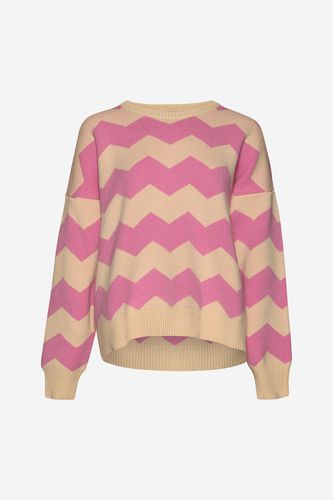 Gretha Knit Sweater Pink/Offwhite - Noella - Modalova