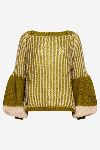 Liana Knit Sweater Olive/cream - Noella - Modalova