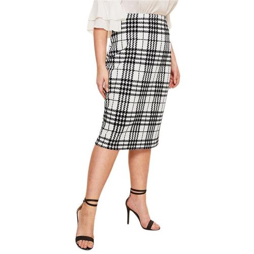 Women Plus Size Elegant Pencil Skirt - musthaveskirts - Modalova