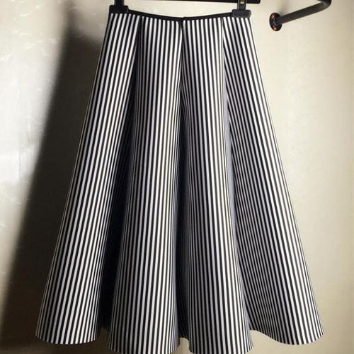 Vertical Stripe Skirt - musthaveskirts - Modalova