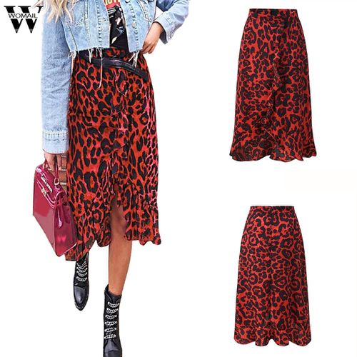 Leopard Long Animal Print Skirts - musthaveskirts - Modalova