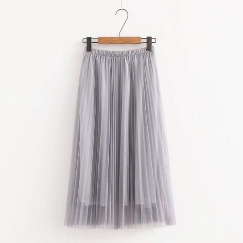 Summer Mesh Yarn loose Long Skirts - musthaveskirts - Modalova
