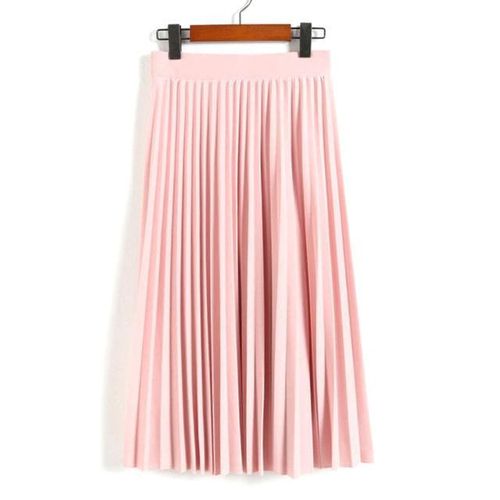 Autumn Women Pleated Long Skirt - musthaveskirts - Modalova
