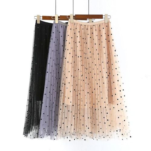 Summer Ladies Polka Dot Long Skirt - musthaveskirts - Modalova