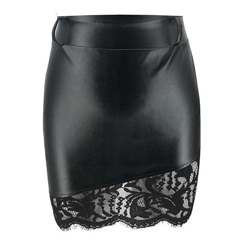 Black Lace Mini Skirt - musthaveskirts - Modalova
