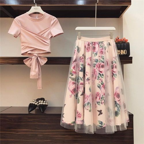 Vintage Floral Skirt Sets - musthaveskirts - Modalova