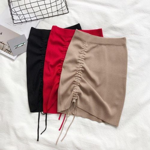 Tight Package Hip Side Elastic Short Skirt - musthaveskirts - Modalova