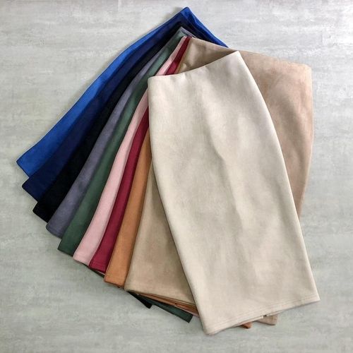 Winter Suede PU Leather Skirt - musthaveskirts - Modalova