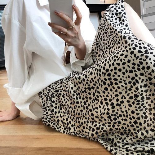 Women A-Line Leopard Print Summer Skirt - musthaveskirts - Modalova