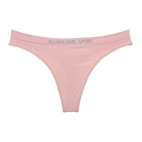 Pink Soft Nylon Thong - musthaveskirts - Modalova
