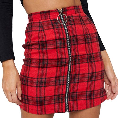 Zipper Stripe Classic Skirt - musthaveskirts - Modalova