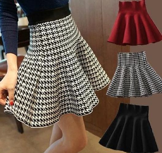 Women Pleated Bust Short Skirt - musthaveskirts - Modalova