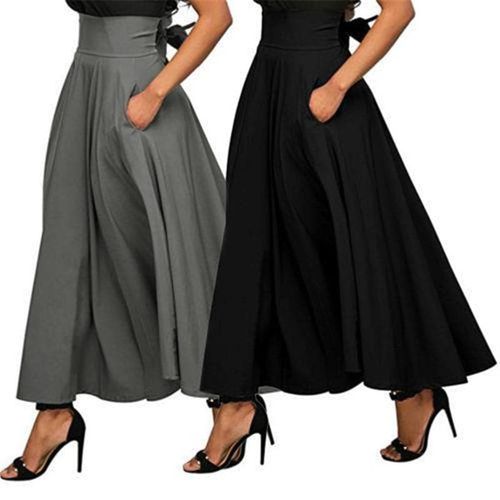 Summer Saias Casual Loose Maxi Long Skirt - musthaveskirts - Modalova
