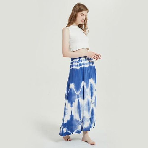 Women Tie Dye Printed Beach Maxi Skirt - musthaveskirts - Modalova