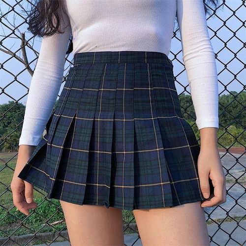 Side Button High Waist Skirts - musthaveskirts - Modalova