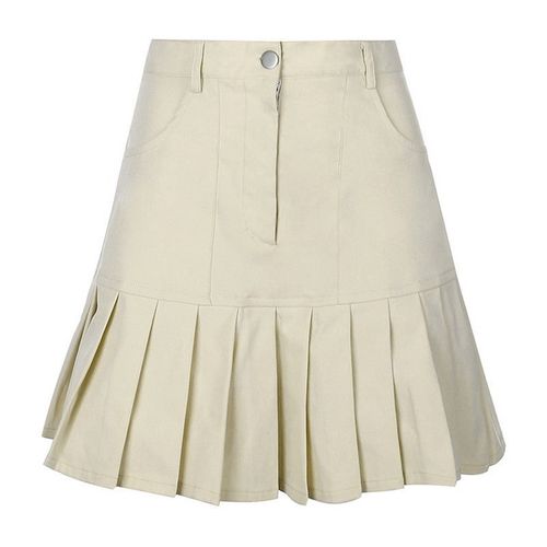 Autumn Vintage Pleated Skirt - musthaveskirts - Modalova