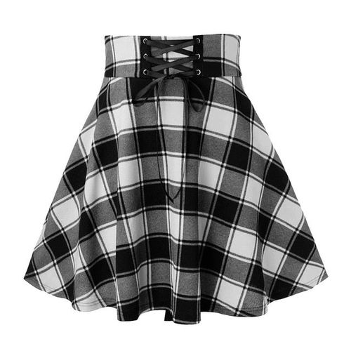 Casual Plaid Mini Skirt - musthaveskirts - Modalova