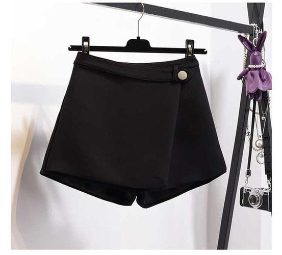 Wide Leg Short Slim Cotton Skirts - musthaveskirts - Modalova