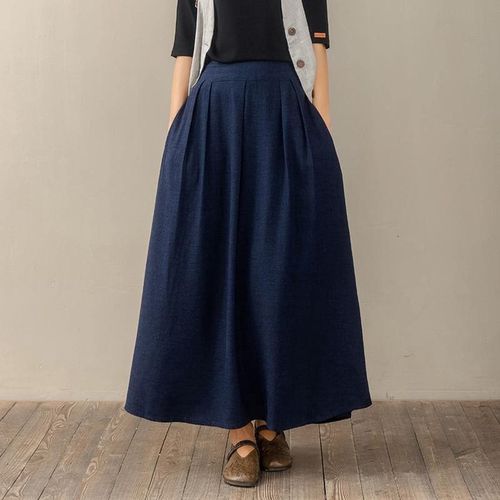 Vintage Gorgeous Long Maxi Skirt - musthaveskirts - Modalova